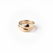 Double Curve Ring Gold