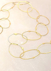Gold Oval Links Necklace