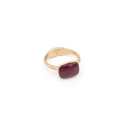 Rhodolite Garnet Gold Signet Ring
