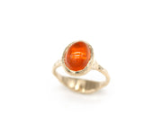 Mexican Fire Opal Gold Ring