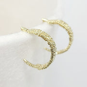 Ion Hook Gold Earrings