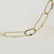 Paperclip Link 18K Gold Necklace