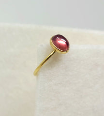 Pink Tourmaline Goldsmithing Ring