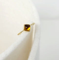 Citrine Goldsmithing Ring