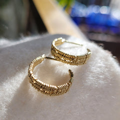 Ion Hook Earrings - Gold