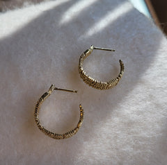 Ion Hook Earrings - Gold