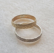 Snake Skin Ring - Gold