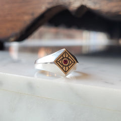 Vision Signet Ring - Sterling Silver