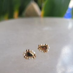 Pearl Trim Studs