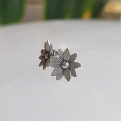 Fiore Regina Studs - Silver