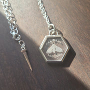 Moth Intaglio Necklace