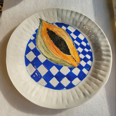 Papaya Porcelain Plate