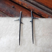 Little Black Thorn Earring - Post