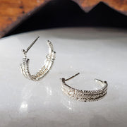 Ion Hook Earrings - Silver