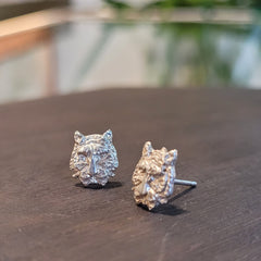 Small Tigress Sterling Studs