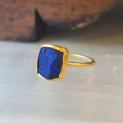 Rough Lapis Lazuli Ring