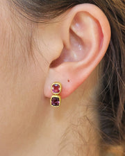 Raspberry Spinel Studs