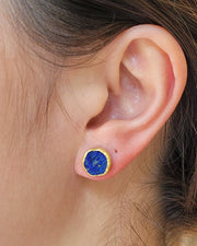 Rough Lapis Lazuli Earrings