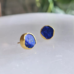 Rough Lapis Lazuli Earrings