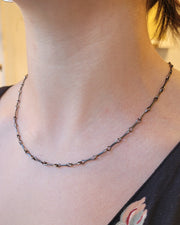 Bone Chain Necklace - Silver