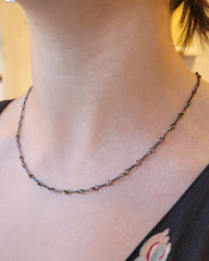 Bone Chain Necklace - Silver