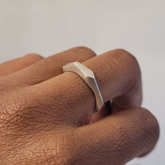 Double Faceted Ring