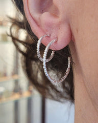 Ion Wind Hoop Earrings