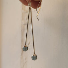 Viridian Long Static Dangles