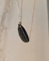 Viridian Lune Pendant Necklace