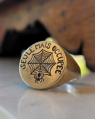 Spider Signet Ring