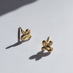 Diamond Snake Studs