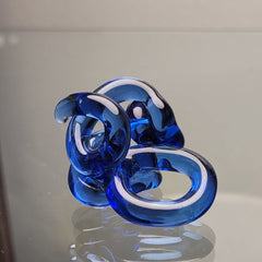 Knotted Up Glass Ring