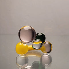 Dressy Amoeba Glass Ring