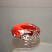 Hawk Glass Ring