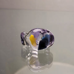 Dolphin Glass Ring