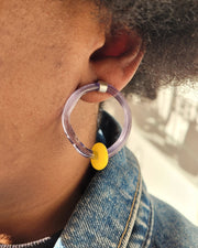 Viola Glass Earrings