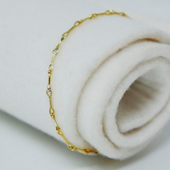 18k Yellow Gold Bone Bracelet by Specfic Gravity