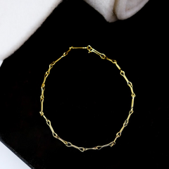 18k Yellow Gold Bone Bracelet by Specfic Gravity