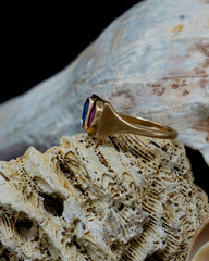 Pink and Blue Sapphire Osmosis Gold Ring