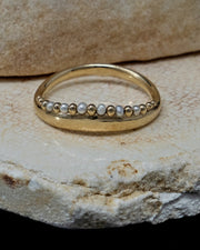 Seed Pearl Crown Ring