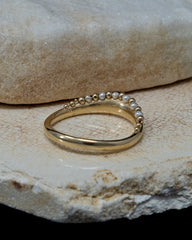 Seed Pearl Crown Ring