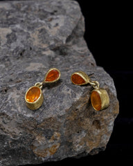 Fire Opal Drop Earrings