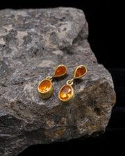 Fire Opal Drop Earrings