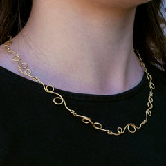 Cursive Necklace