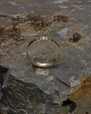 Diamond Moon Phase Ring -  Gold
