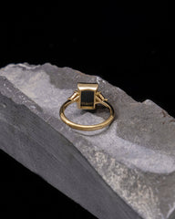 Onyx and Garnet Ring