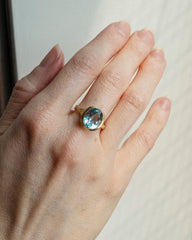 Amphora Ring with Blue Topaz