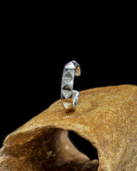 Debbie Bold Silver Spike Ear Cuff - Silver