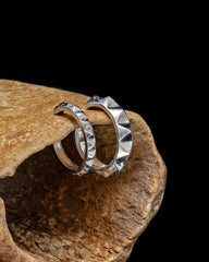 Debbie Skinny Spike Ear Cuff - Silver