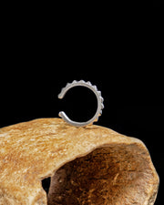 Debbie Skinny Spike Ear Cuff - Silver